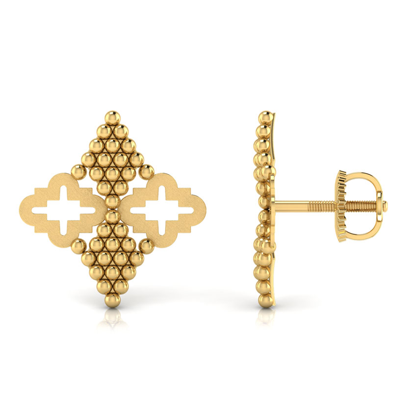 Mirrored Jharokha Stud Earrings