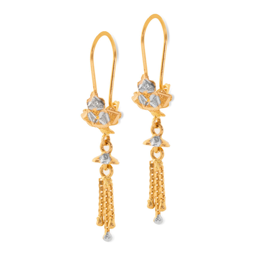 Floral Tassel Drop Earrings Floral Tassel Drop Earrings