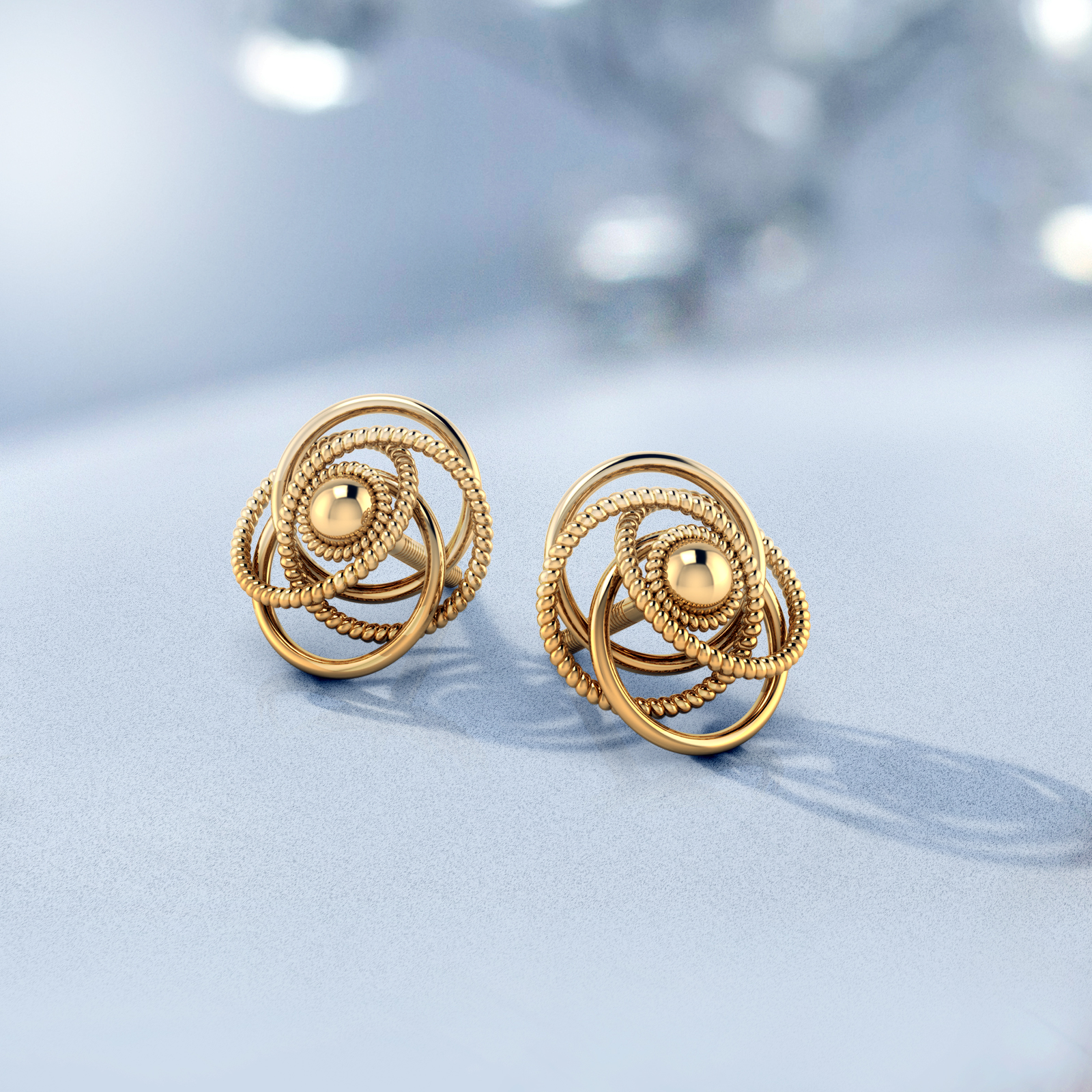 Cosmic Gold Stud Earrings Cosmic Gold Stud Earrings
