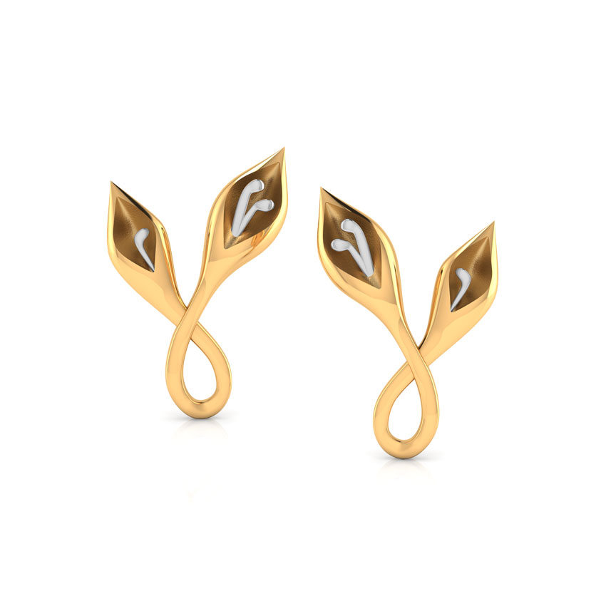 Pod Gold Stud Earrings Pod Gold Stud Earrings