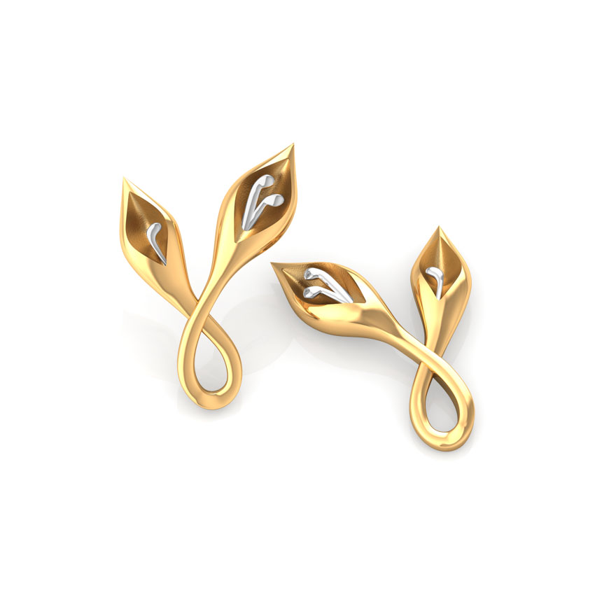 Pod Gold Stud Earrings Pod Gold Stud Earrings