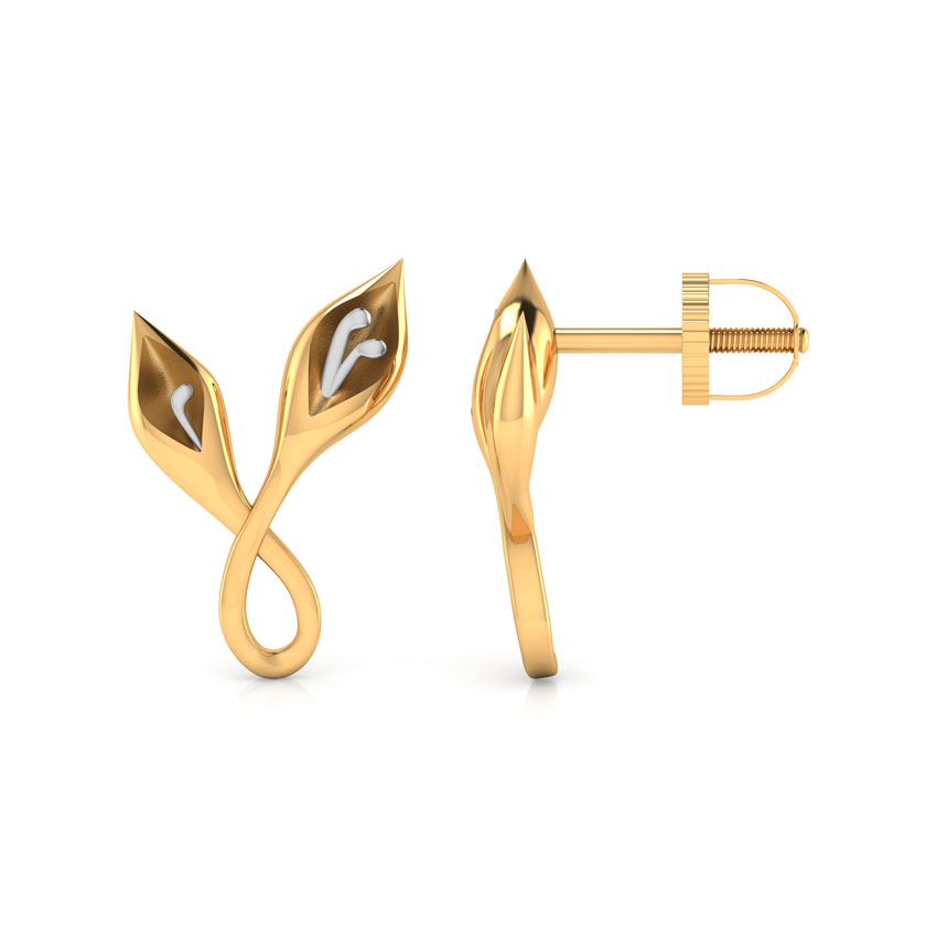 Pod Gold Stud Earrings Pod Gold Stud Earrings