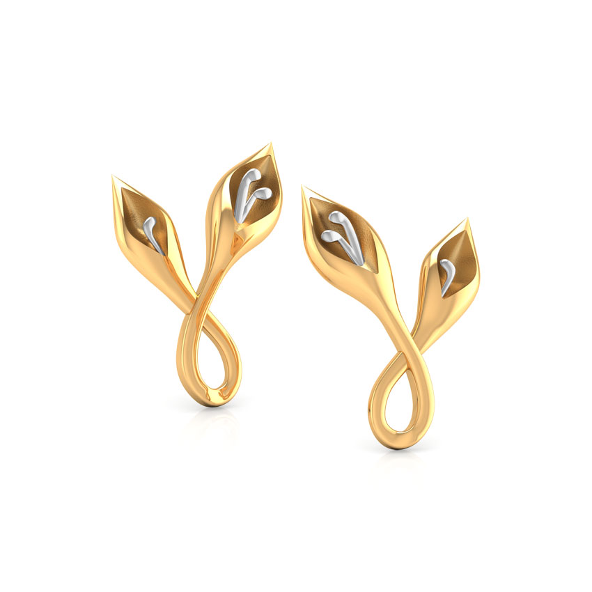 Pod Gold Stud Earrings Pod Gold Stud Earrings