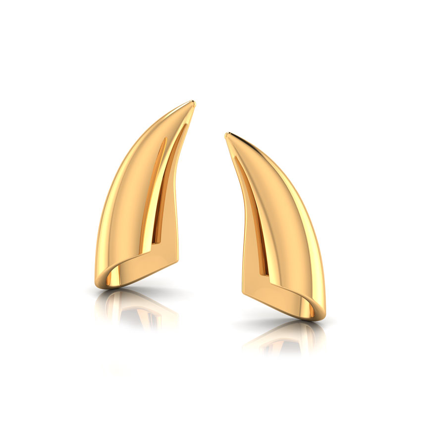 Cone Gold Stud Earrings Cone Gold Stud Earrings