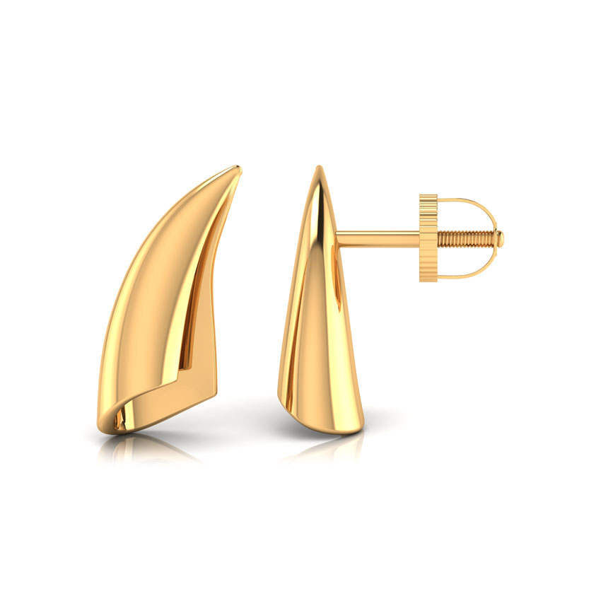 Cone Gold Stud Earrings Cone Gold Stud Earrings