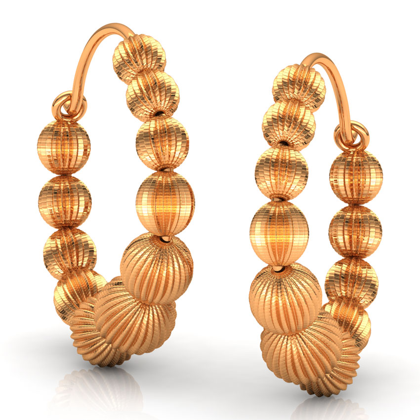 Rigged Gold Hoop Earrings