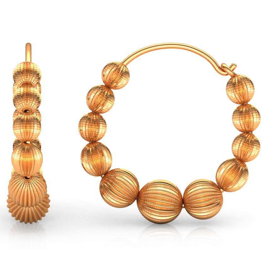 Rigged Gold Hoop Earrings