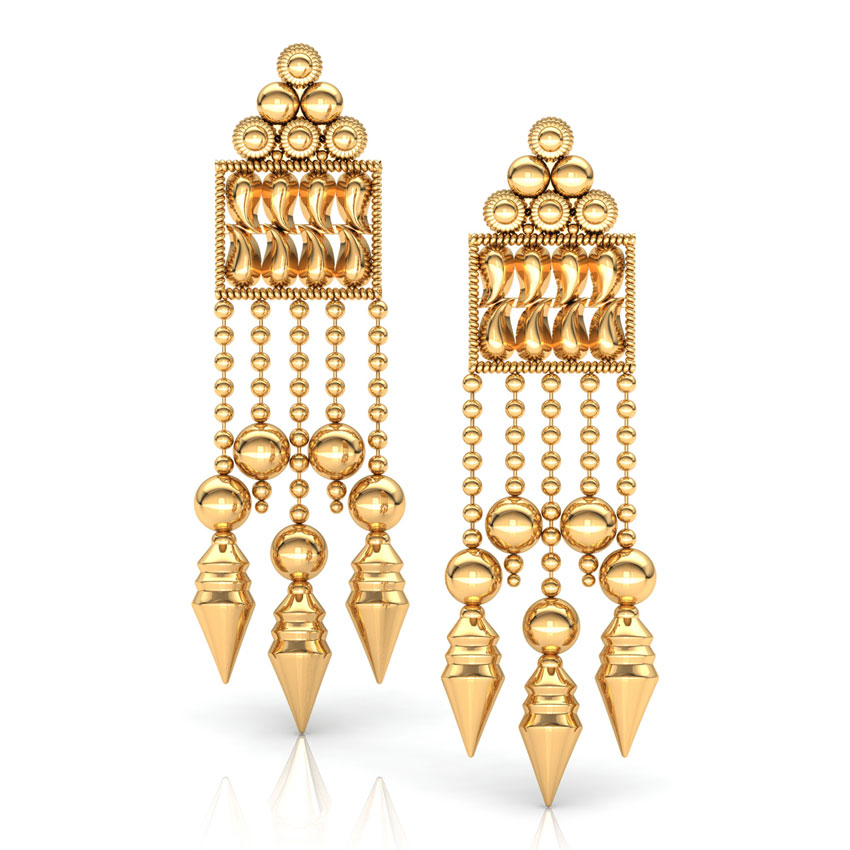 Allure Curves Drop Earrings Allure Curves Drop Earrings