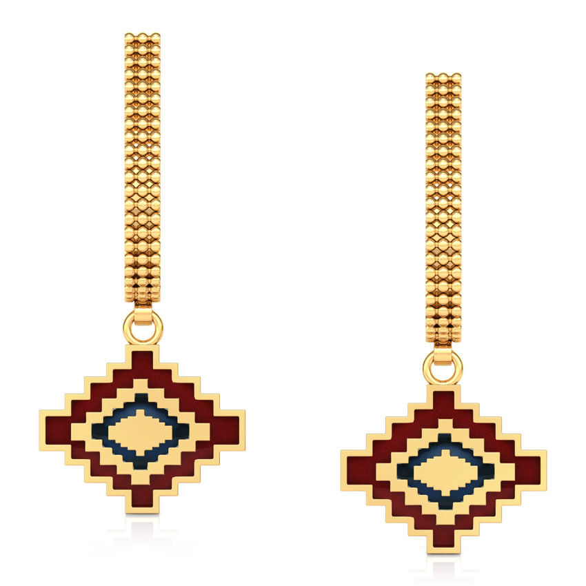 Granular Gold Hoop Earrings Granular Gold Hoop Earrings