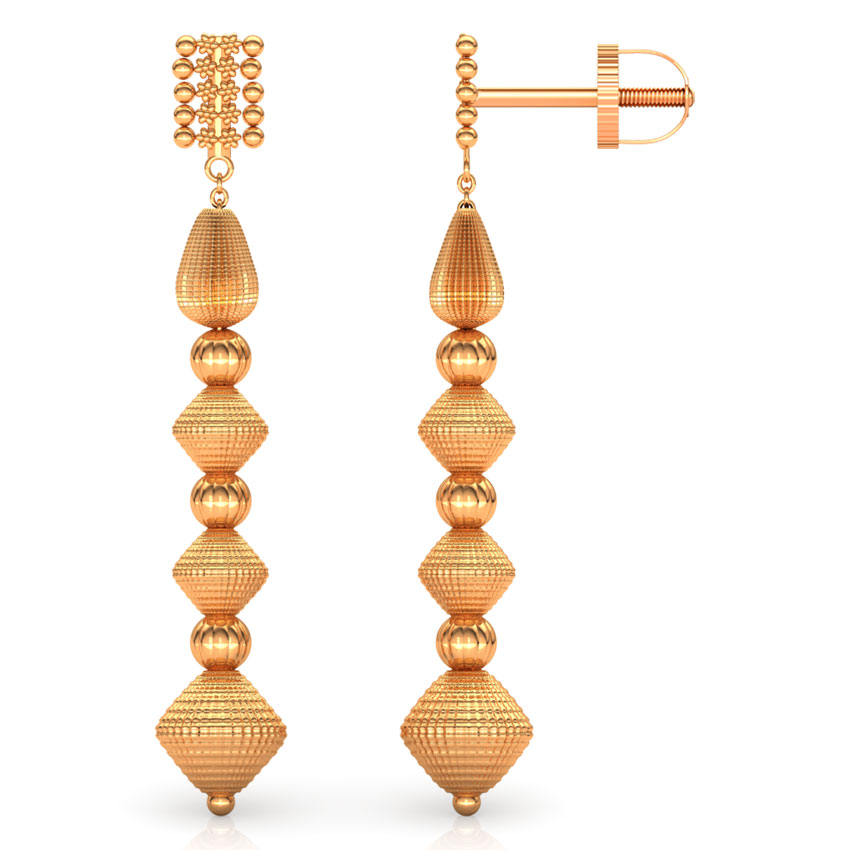 Loom Gold Drop Earrings