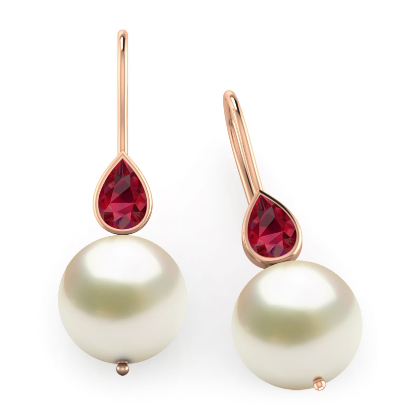 Pearl Pear Drop Earrings
