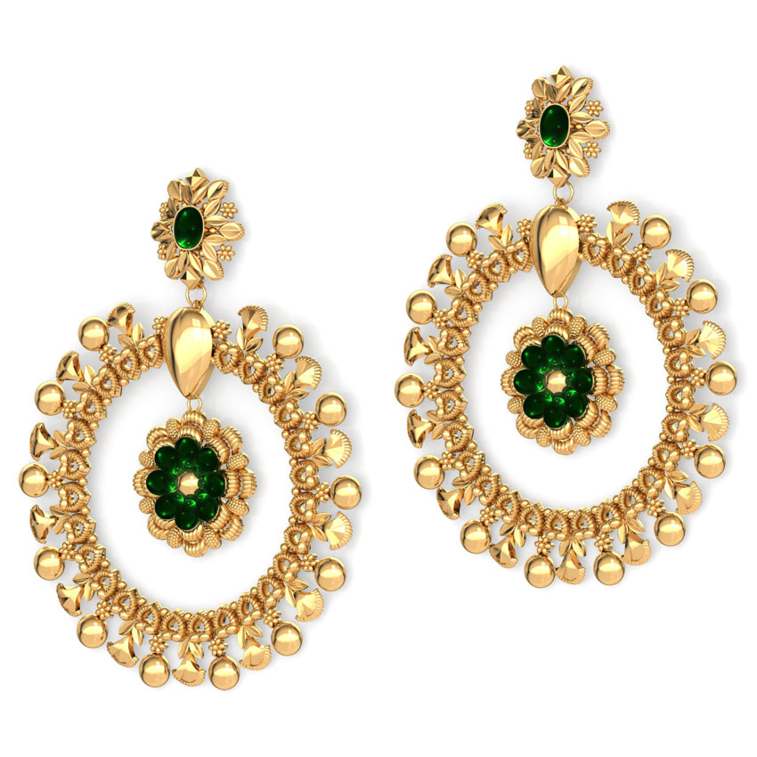 Lavish Beaded Gold Drop Earrings Lavish Beaded Gold Drop Earrings