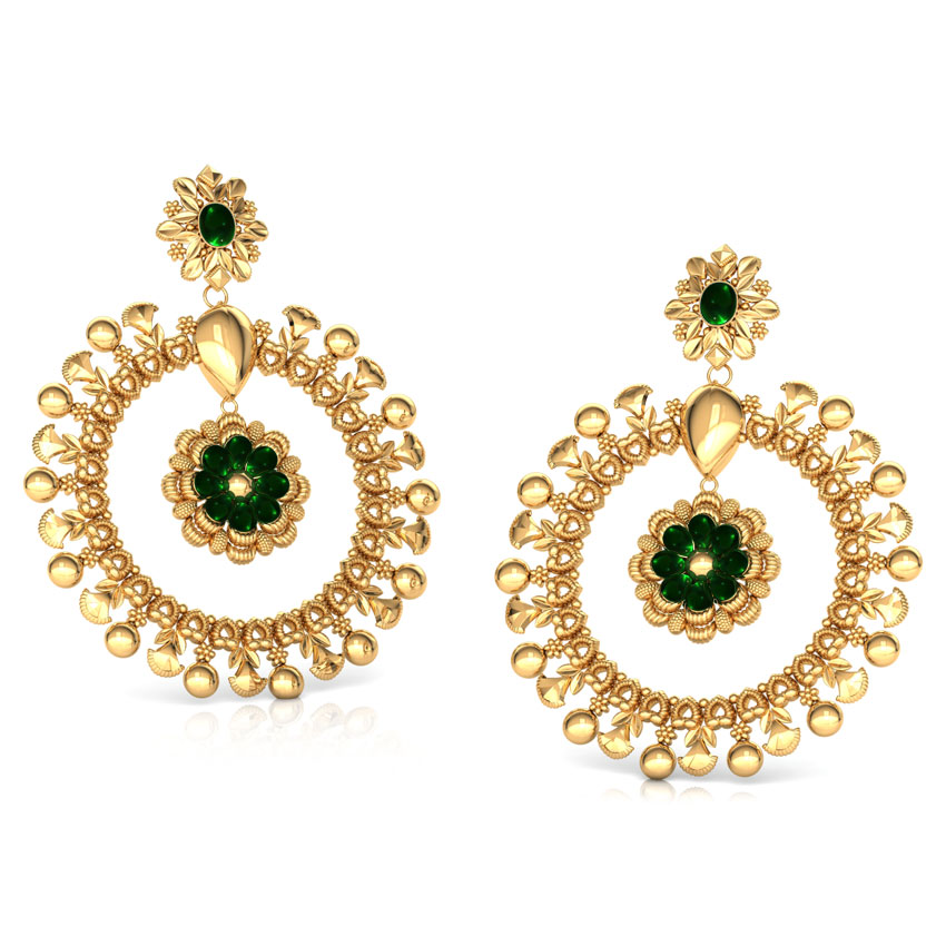Lavish Beaded Gold Drop Earrings Lavish Beaded Gold Drop Earrings