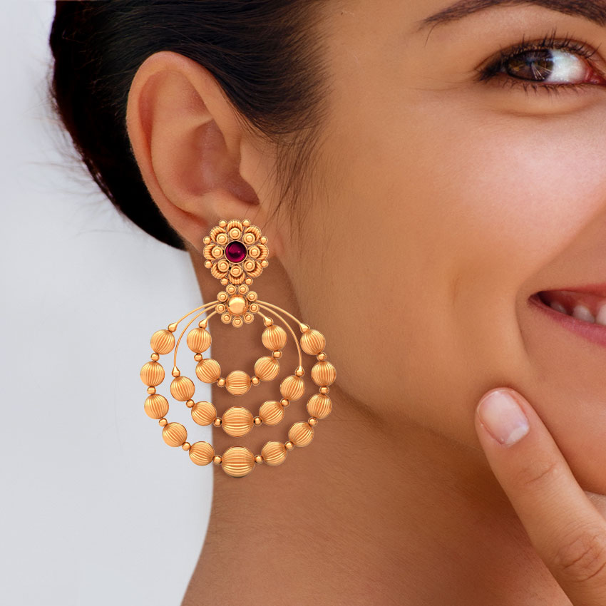 Risha Gold Chand Bali Risha Gold Chand Bali