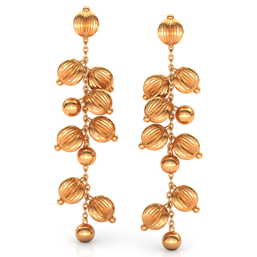 Bevy Beads Gold Drop Earrings