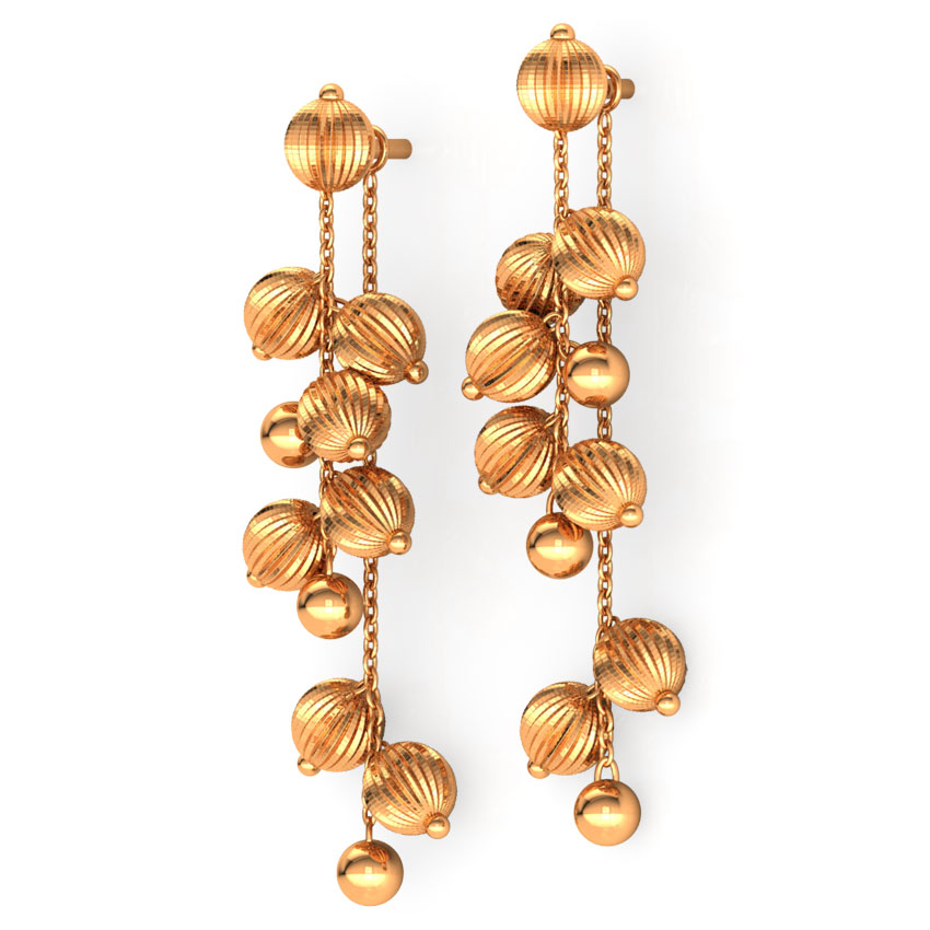 Bevy Beads Gold Drop Earrings