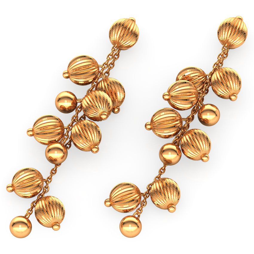 Bevy Beads Gold Drop Earrings