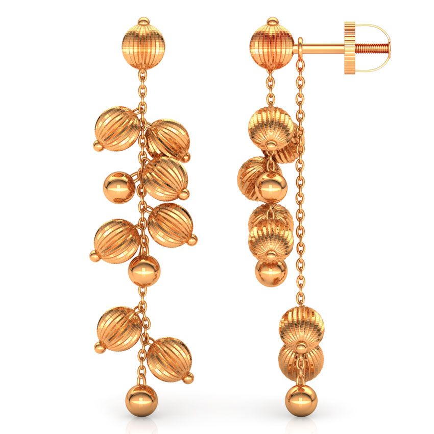 Bevy Beads Gold Drop Earrings