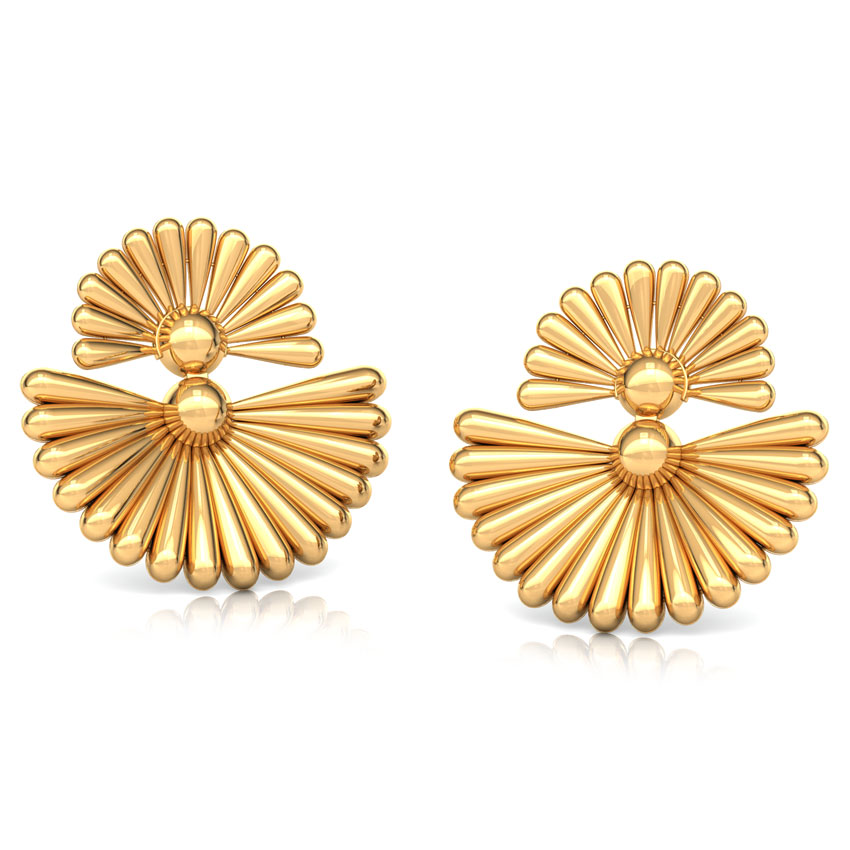 Duo Floral Stud Earrings