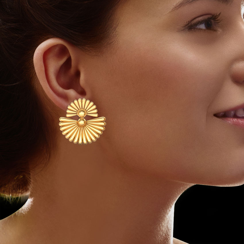 Duo Floral Stud Earrings