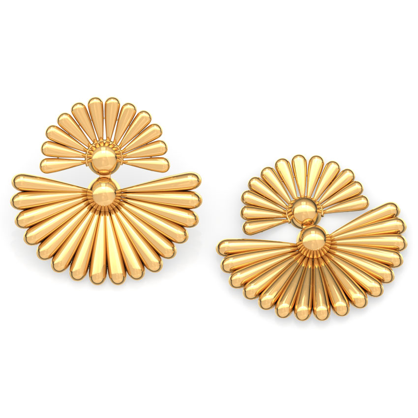 Duo Floral Stud Earrings