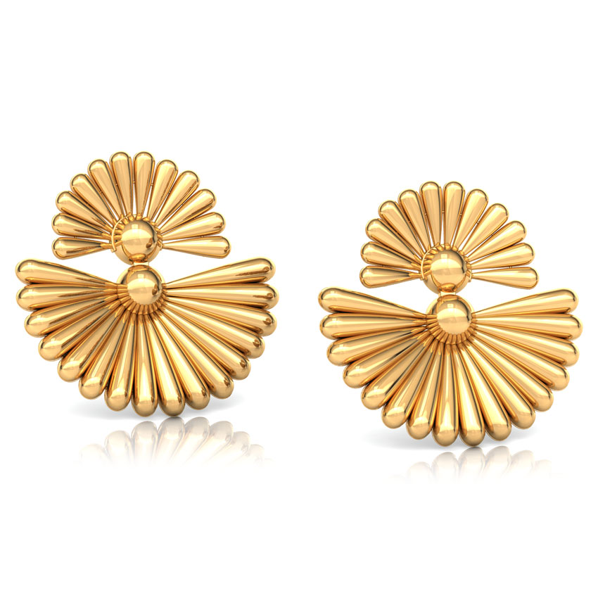 Duo Floral Stud Earrings