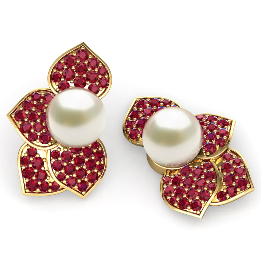 Bloom Pearl Stud Earrings