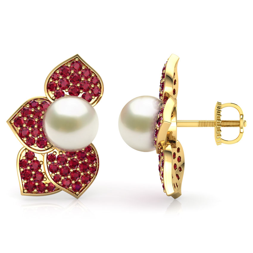 Bloom Pearl Stud Earrings