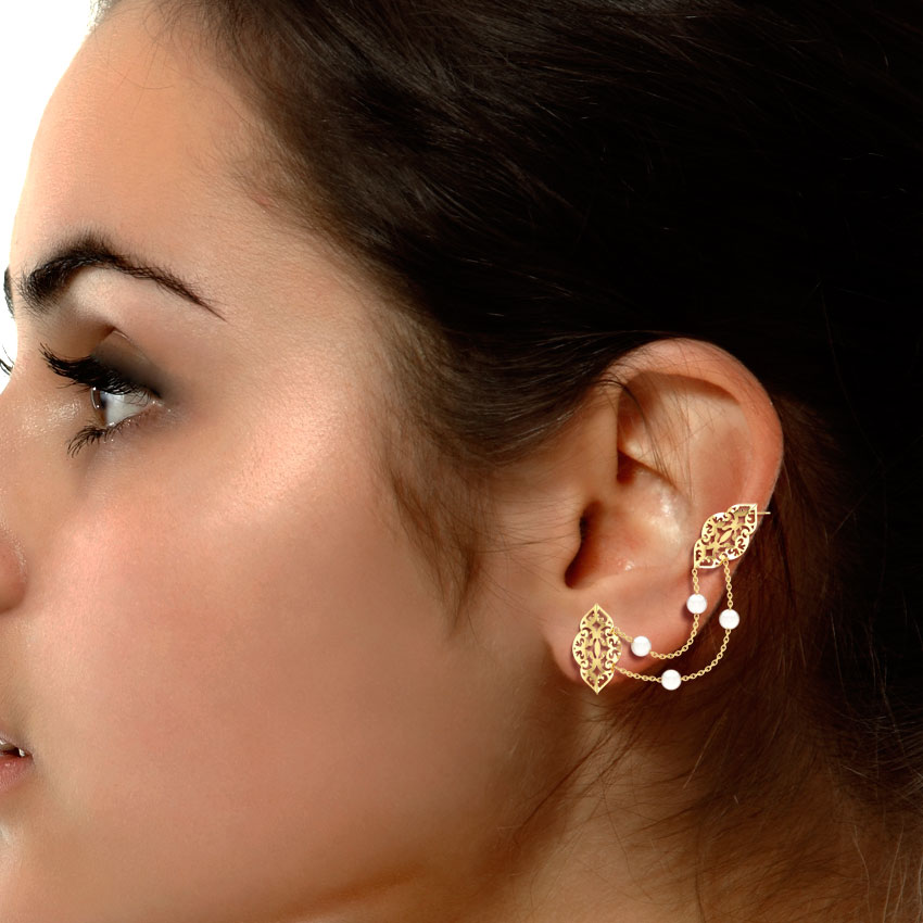 Judaea Cutout Ear Cuffs