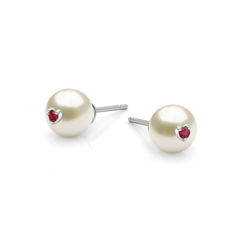 Pearl Love Stud Earrings Pearl Love Stud Earrings