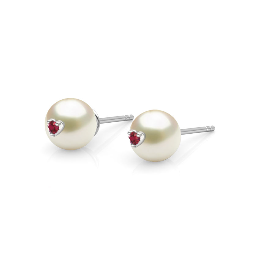 Pearl Love Stud Earrings Pearl Love Stud Earrings