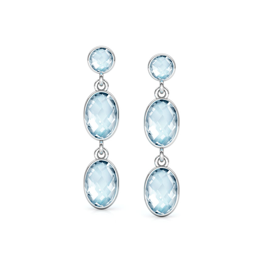 Topaz Dew Drop Earrings