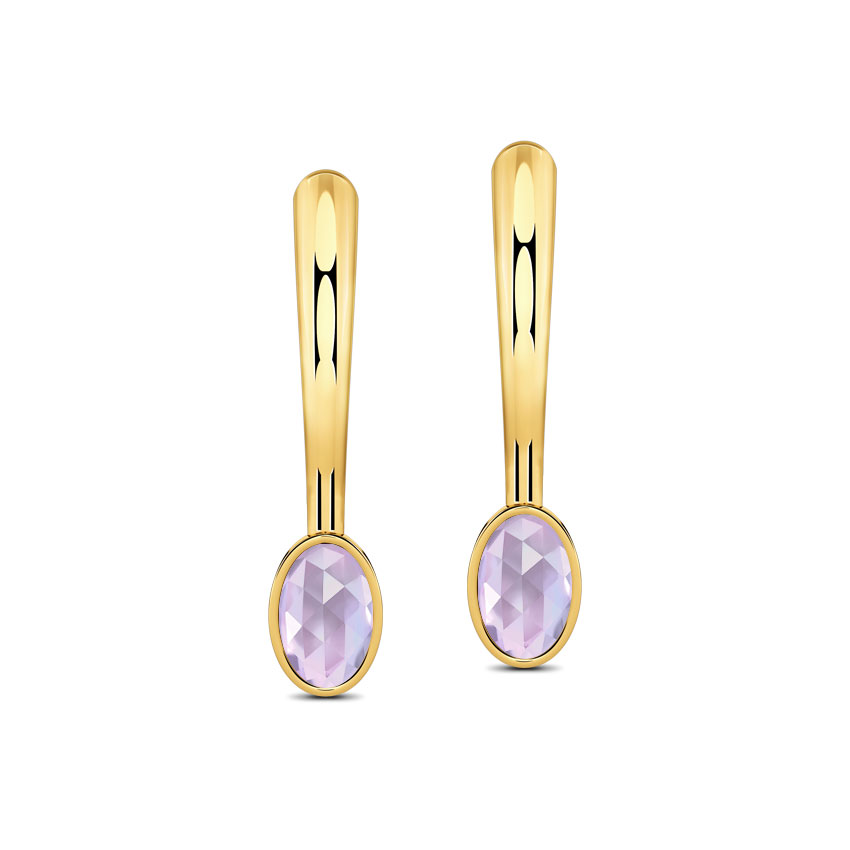 Svelte Amethyst Drop Earrings
