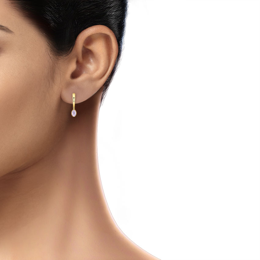 Svelte Amethyst Drop Earrings