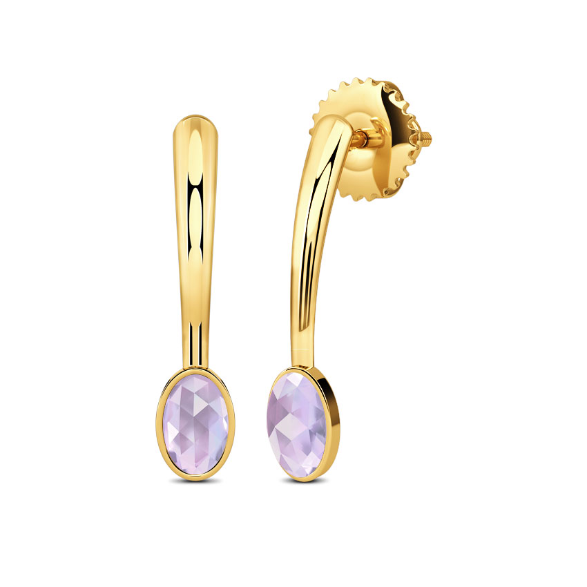 Svelte Amethyst Drop Earrings