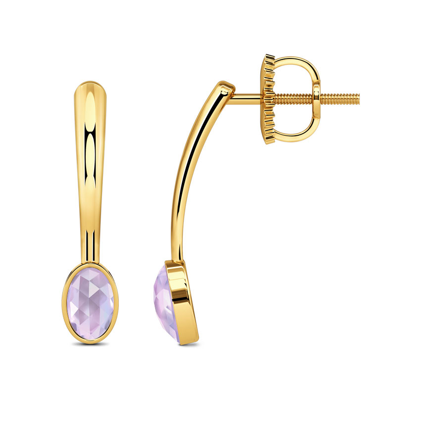 Svelte Amethyst Drop Earrings