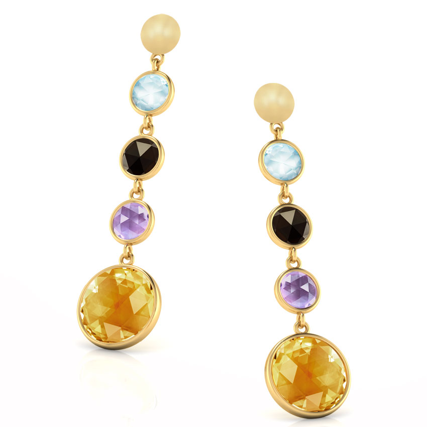 Serie Multi-Stone Drop Earrings