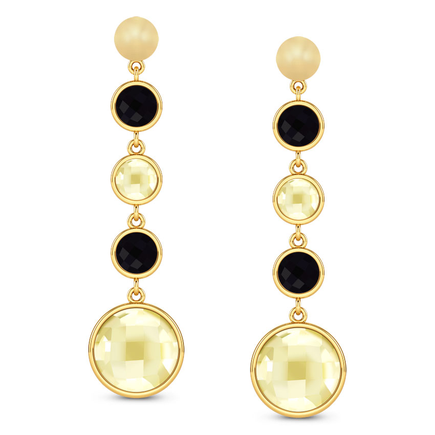 Serie Multi-Stone Drop Earrings