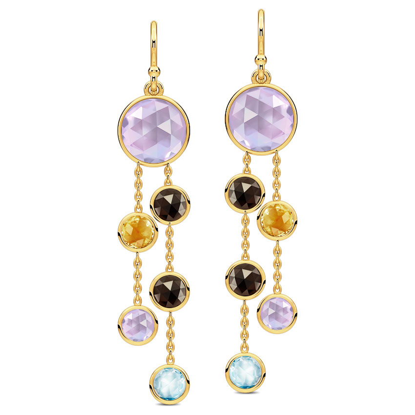 Sway Gemstone Drop Earrings