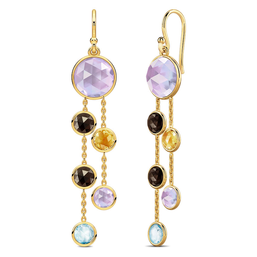 Sway Gemstone Drop Earrings