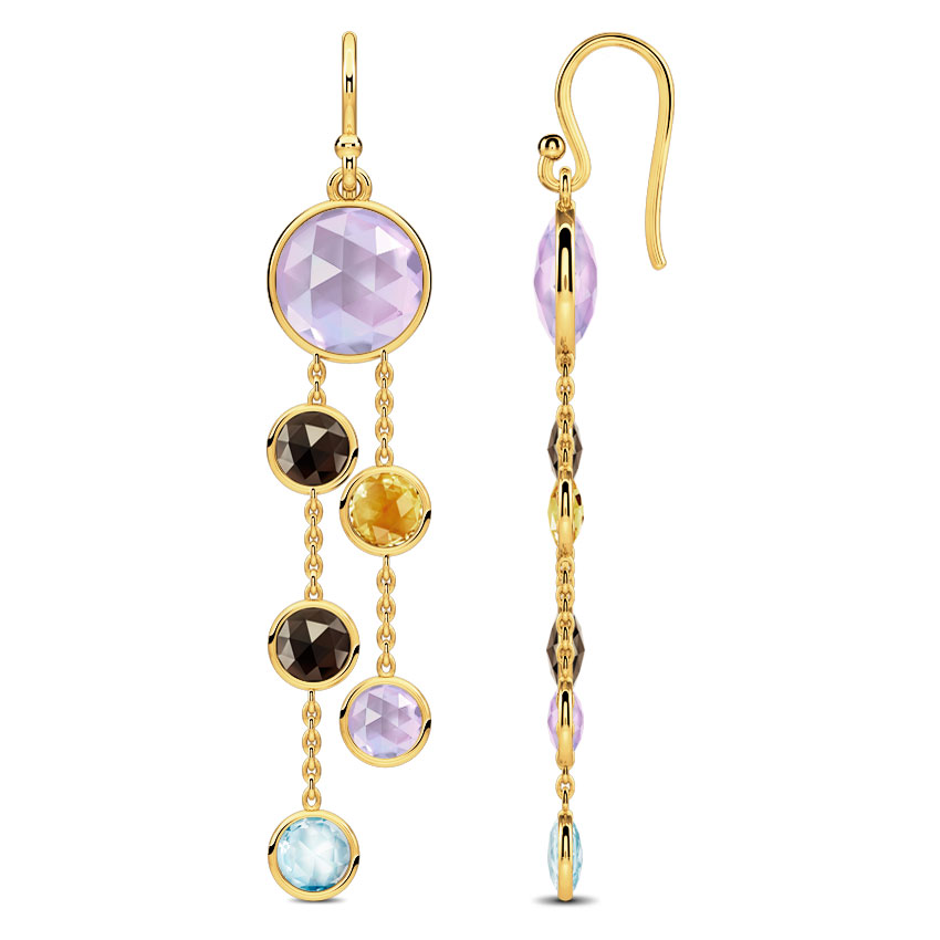 Sway Gemstone Drop Earrings