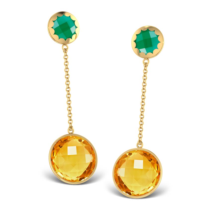 Grace Orb Drop Earrings