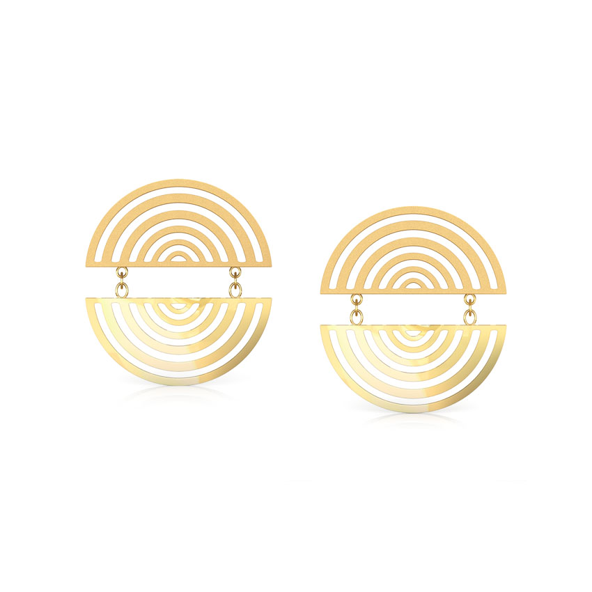 Spiral Drop Gold Earrings Spiral Drop Gold Earrings