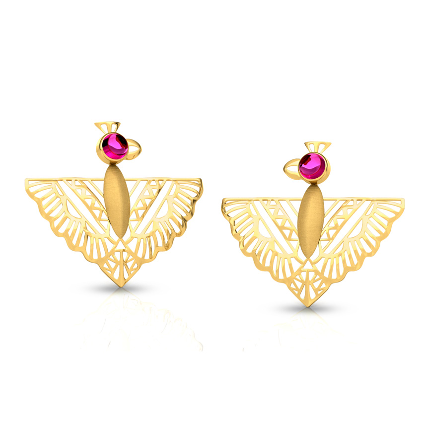 Zyena Pinion Stud Earrings