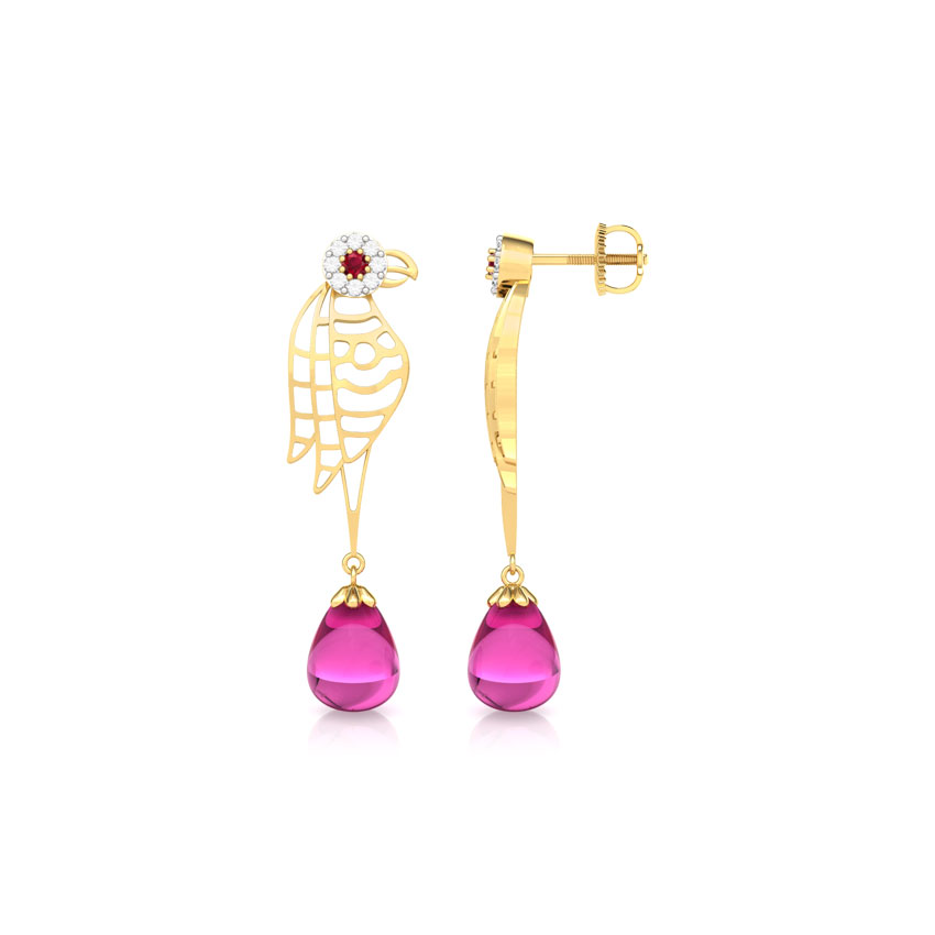 Kira Lattice Gemstone Drop Earrings