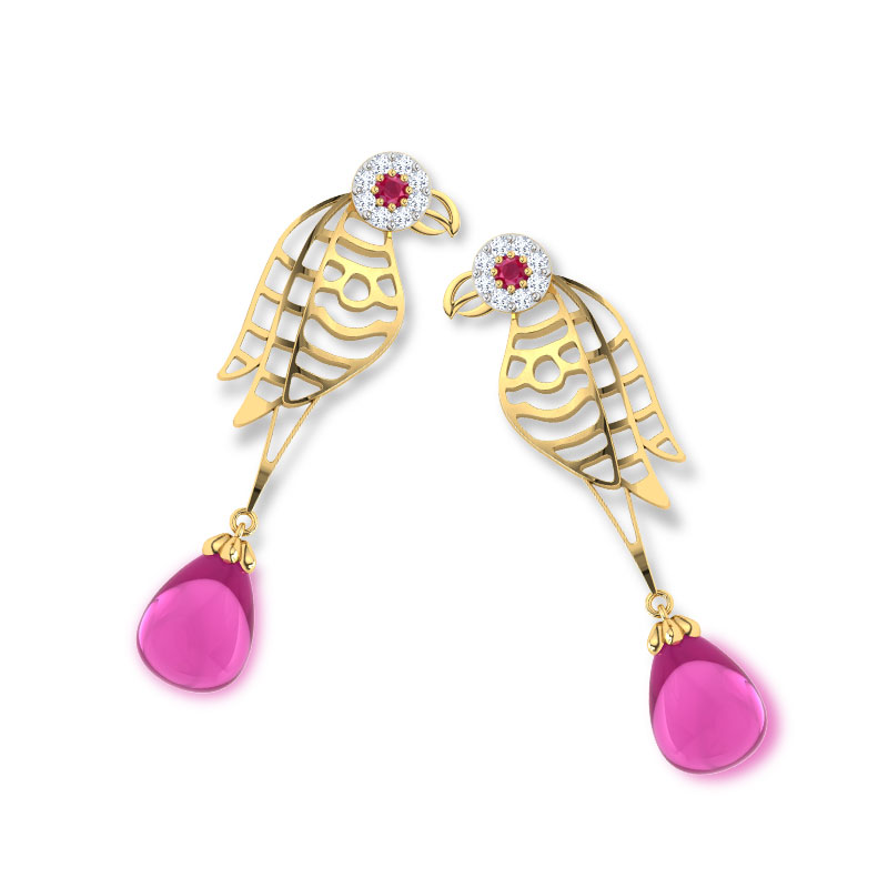 Kira Lattice Gemstone Drop Earrings