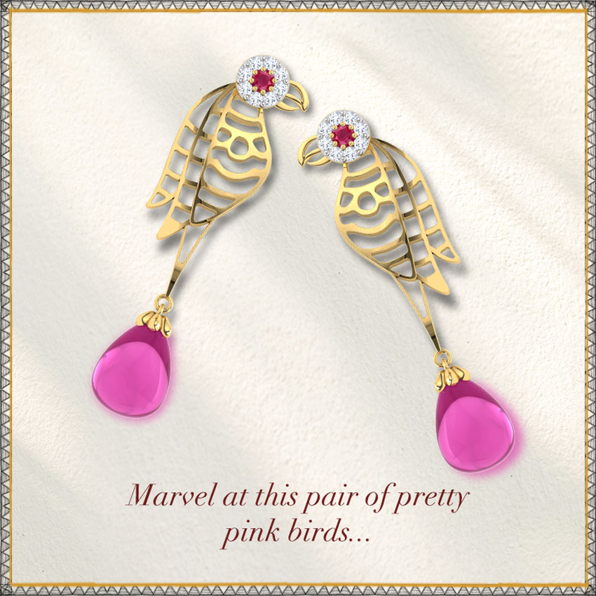 Kira Lattice Gemstone Drop Earrings