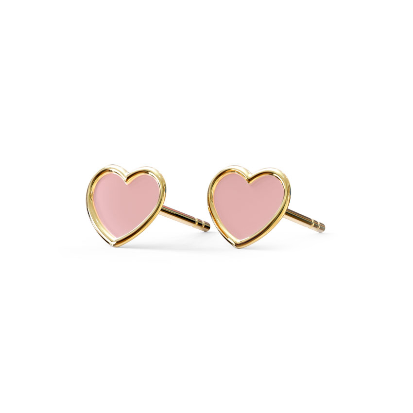 Sweetheart Stud Earrings