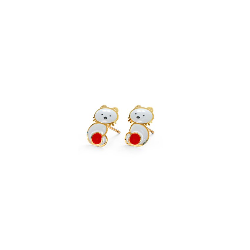 Kitty Stud Earrings