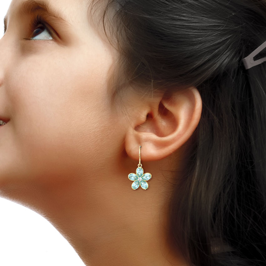 Blue Crush Gemstone Drop Earrings